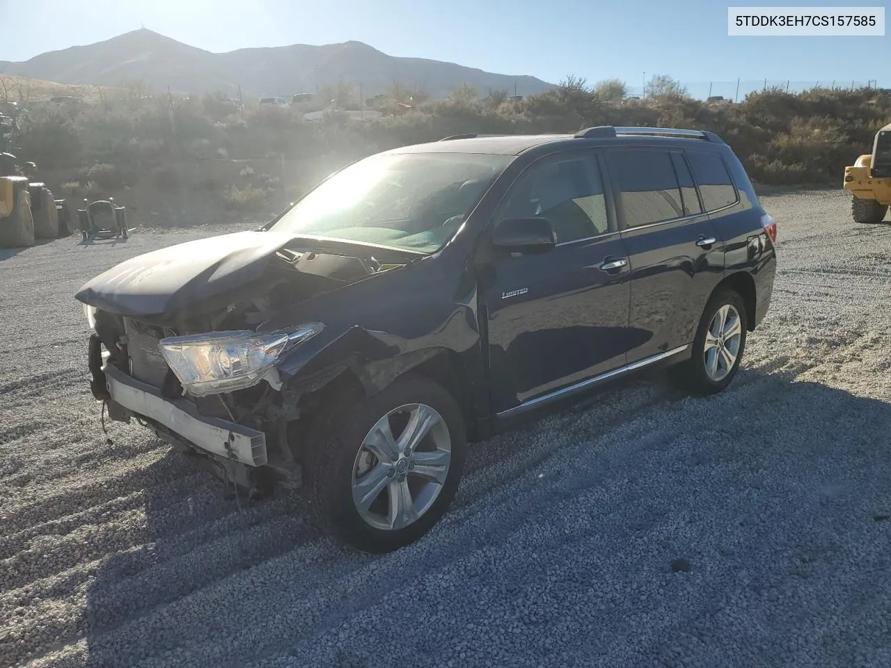 2012 Toyota Highlander Limited VIN: 5TDDK3EH7CS157585 Lot: 75896964