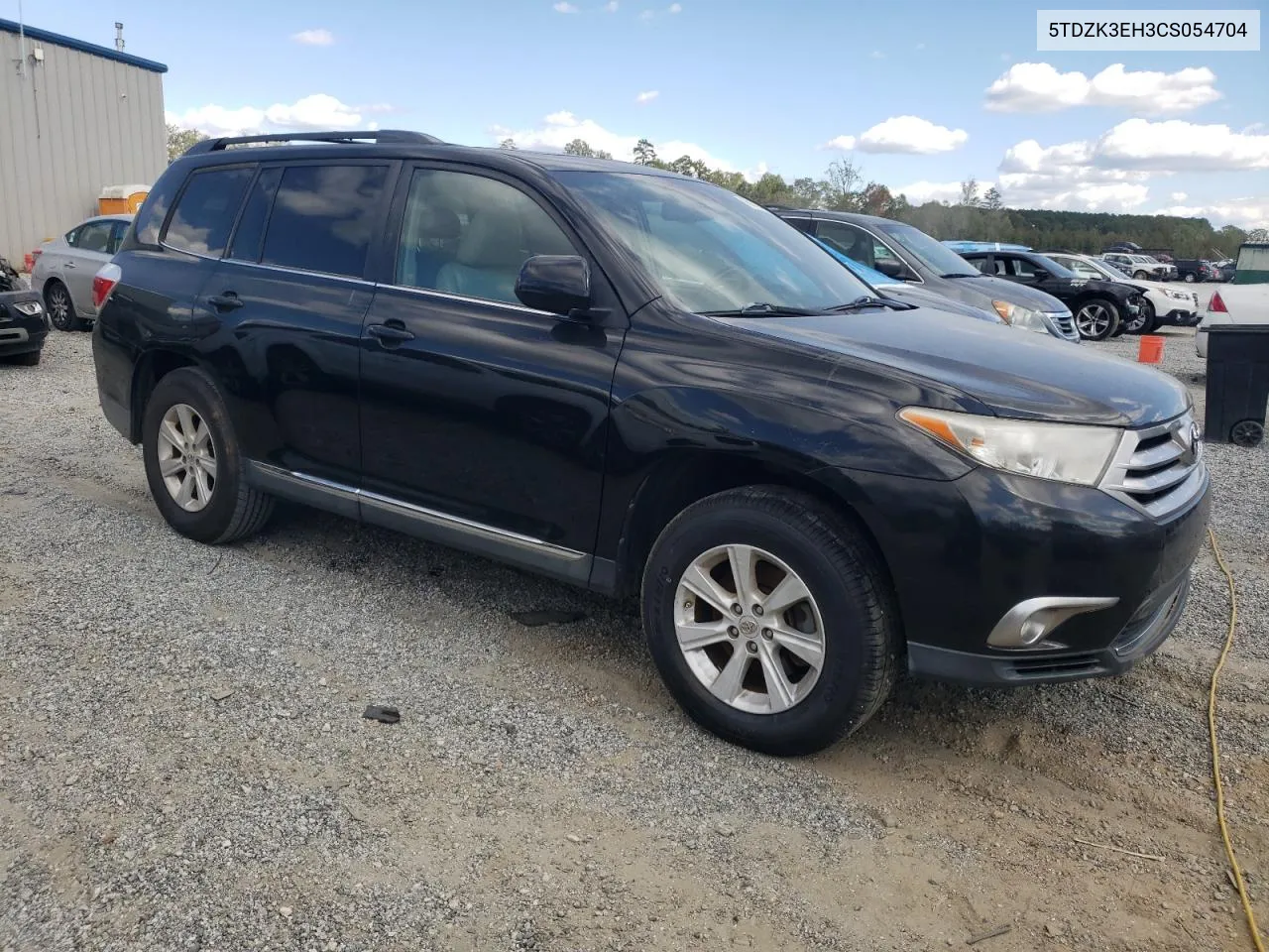 2012 Toyota Highlander Base VIN: 5TDZK3EH3CS054704 Lot: 76182044