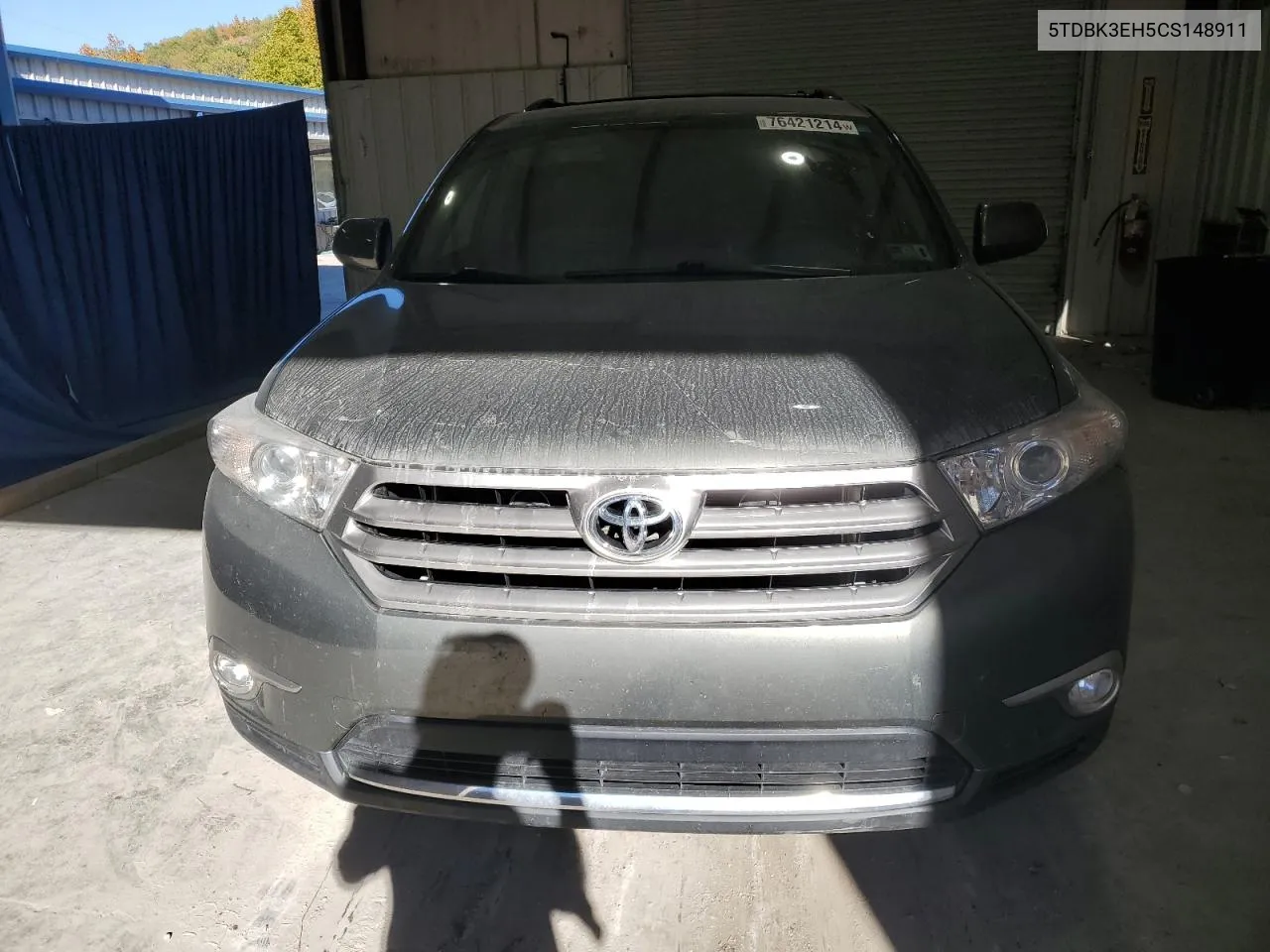 2012 Toyota Highlander Base VIN: 5TDBK3EH5CS148911 Lot: 76421214