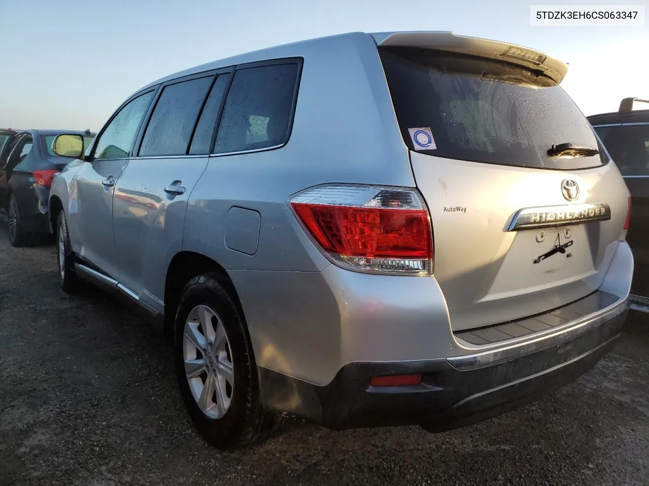 5TDZK3EH6CS063347 2012 Toyota Highlander Base