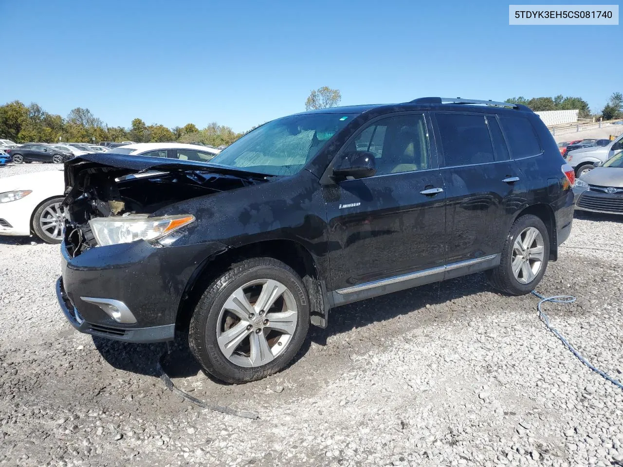 2012 Toyota Highlander Limited VIN: 5TDYK3EH5CS081740 Lot: 76569804