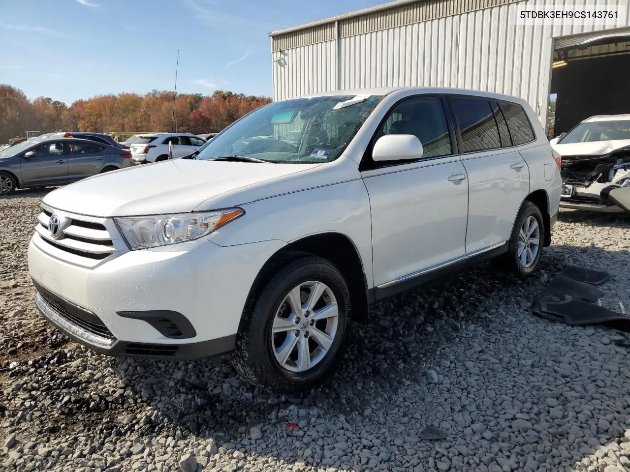 2012 Toyota Highlander Base VIN: 5TDBK3EH9CS143761 Lot: 76570924