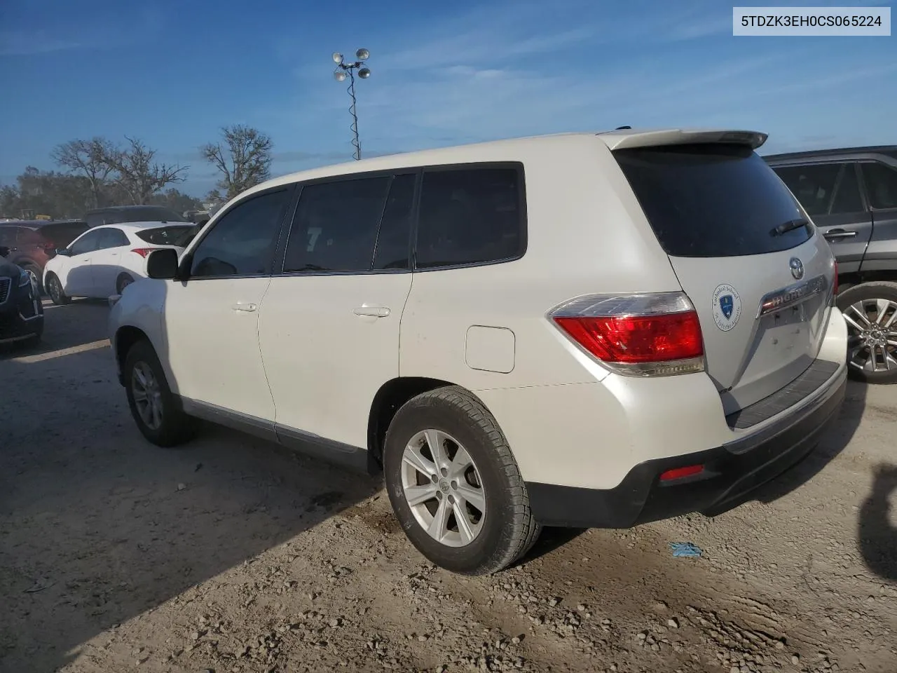 5TDZK3EH0CS065224 2012 Toyota Highlander Base