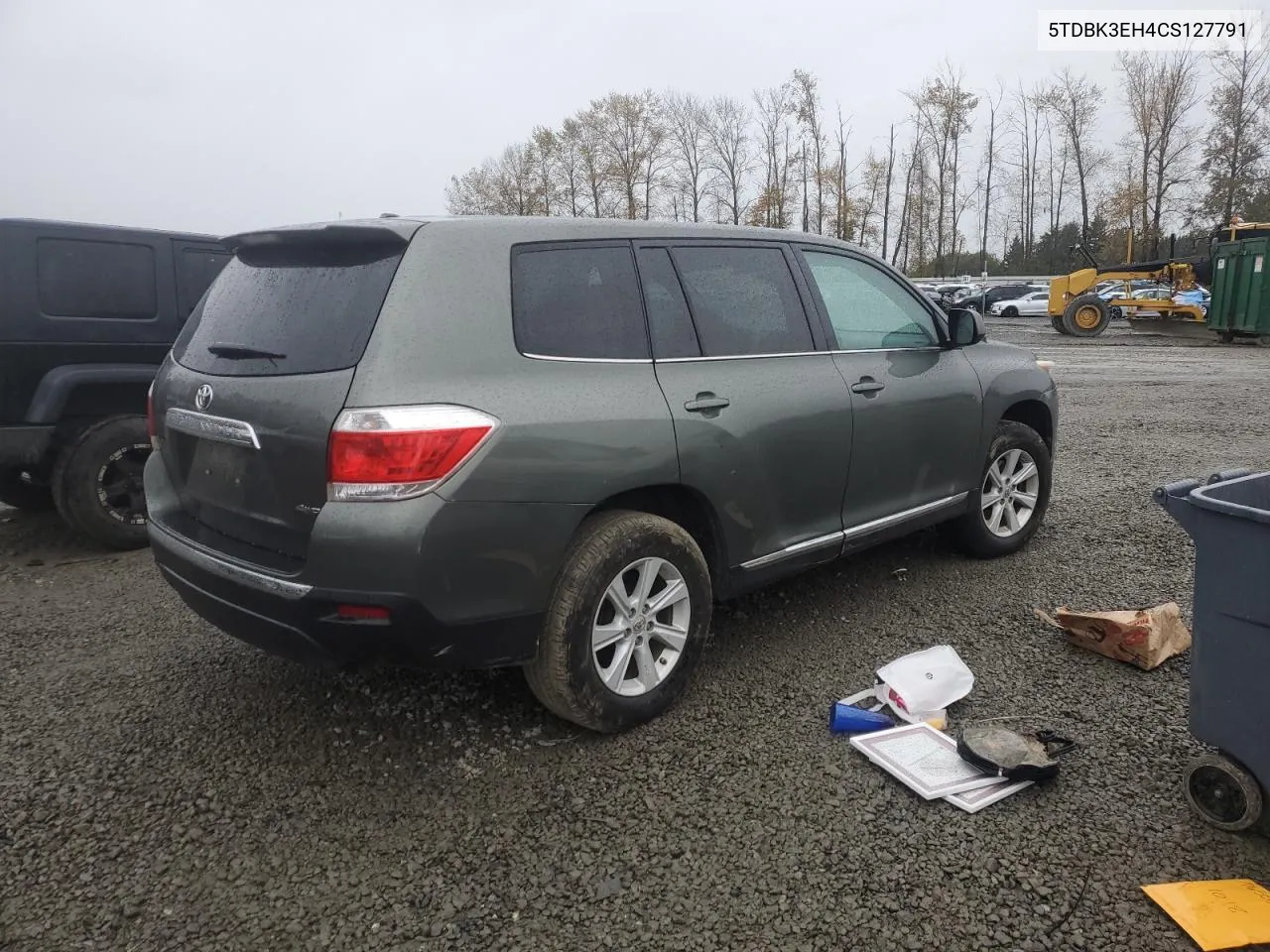 2012 Toyota Highlander Base VIN: 5TDBK3EH4CS127791 Lot: 76778094