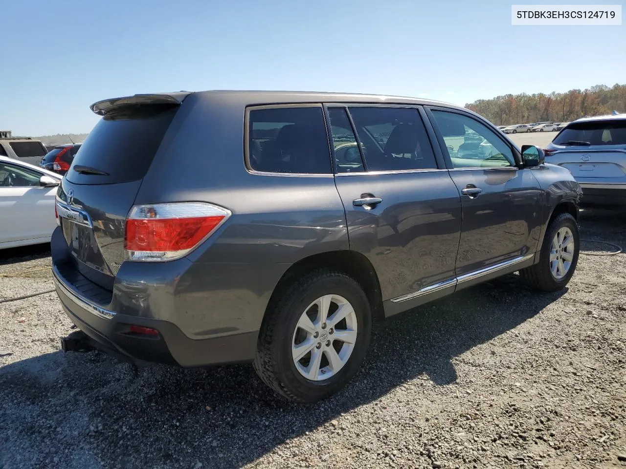 5TDBK3EH3CS124719 2012 Toyota Highlander Base