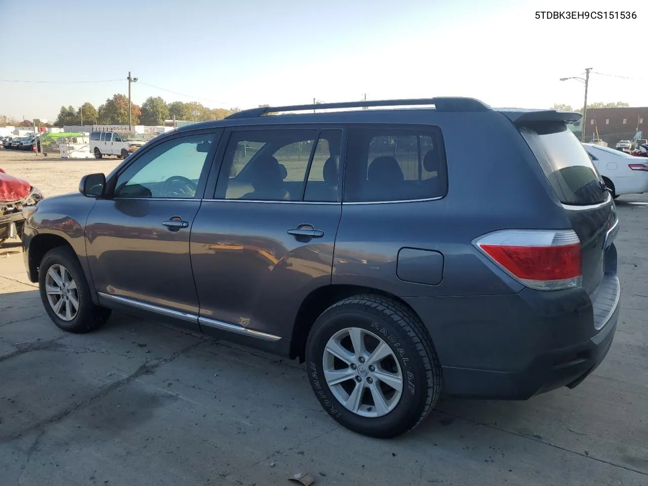 2012 Toyota Highlander Base VIN: 5TDBK3EH9CS151536 Lot: 76995584