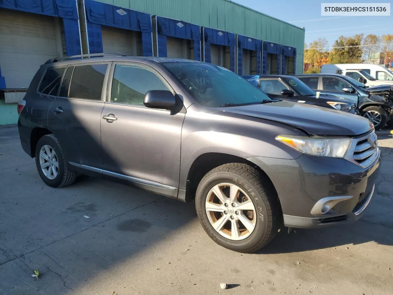 2012 Toyota Highlander Base VIN: 5TDBK3EH9CS151536 Lot: 76995584