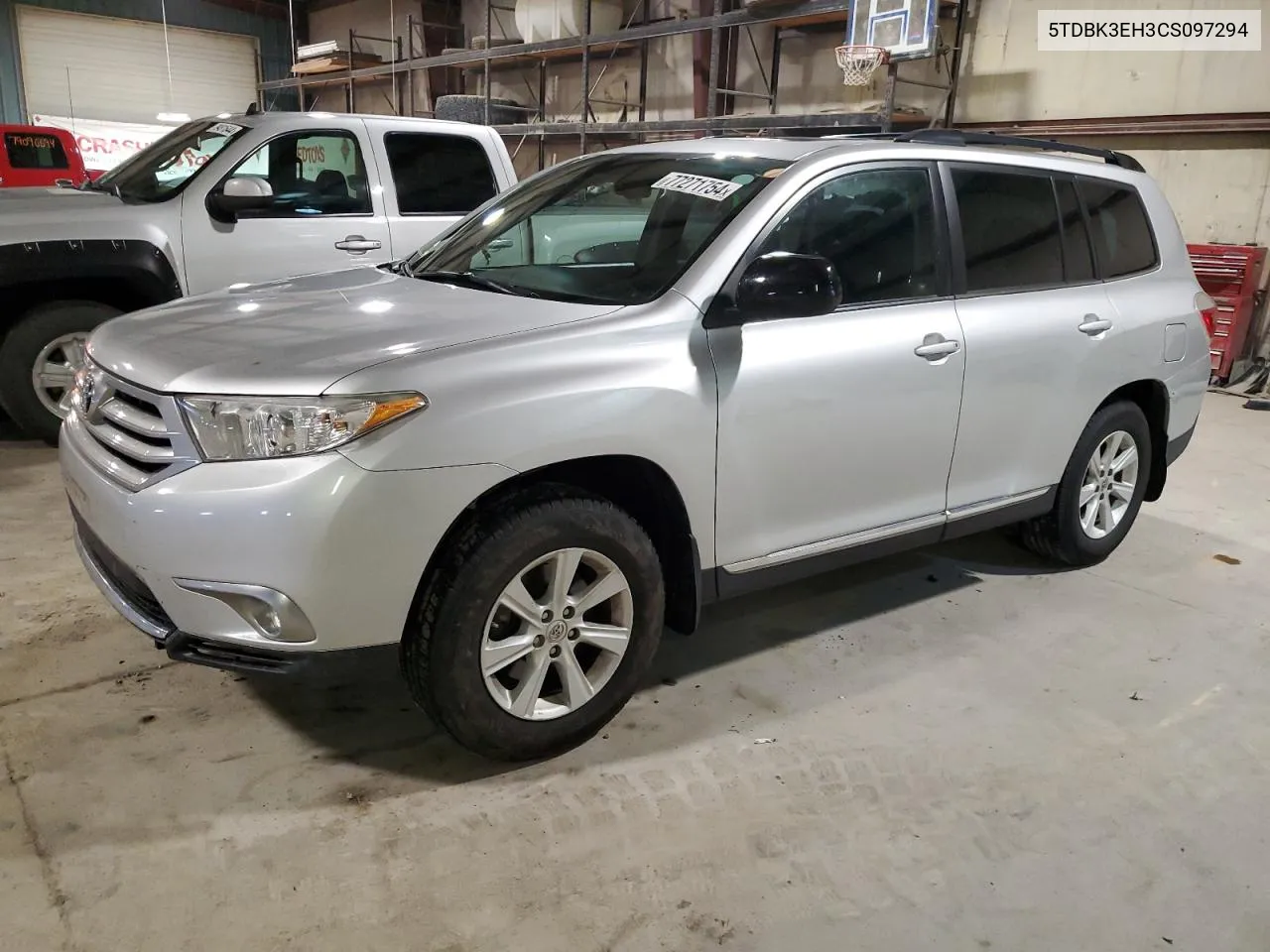 2012 Toyota Highlander Base VIN: 5TDBK3EH3CS097294 Lot: 77271754