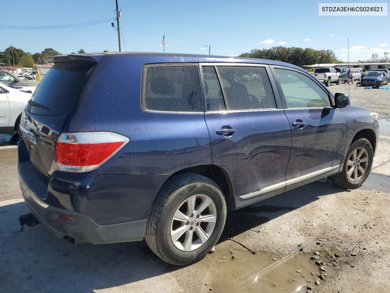 2012 Toyota Highlander Base VIN: 5TDZA3EH6CS024521 Lot: 77420584