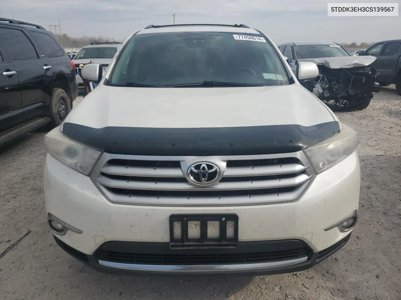 2012 Toyota Highlander Limited VIN: 5TDDK3EH3CS139567 Lot: 77458614