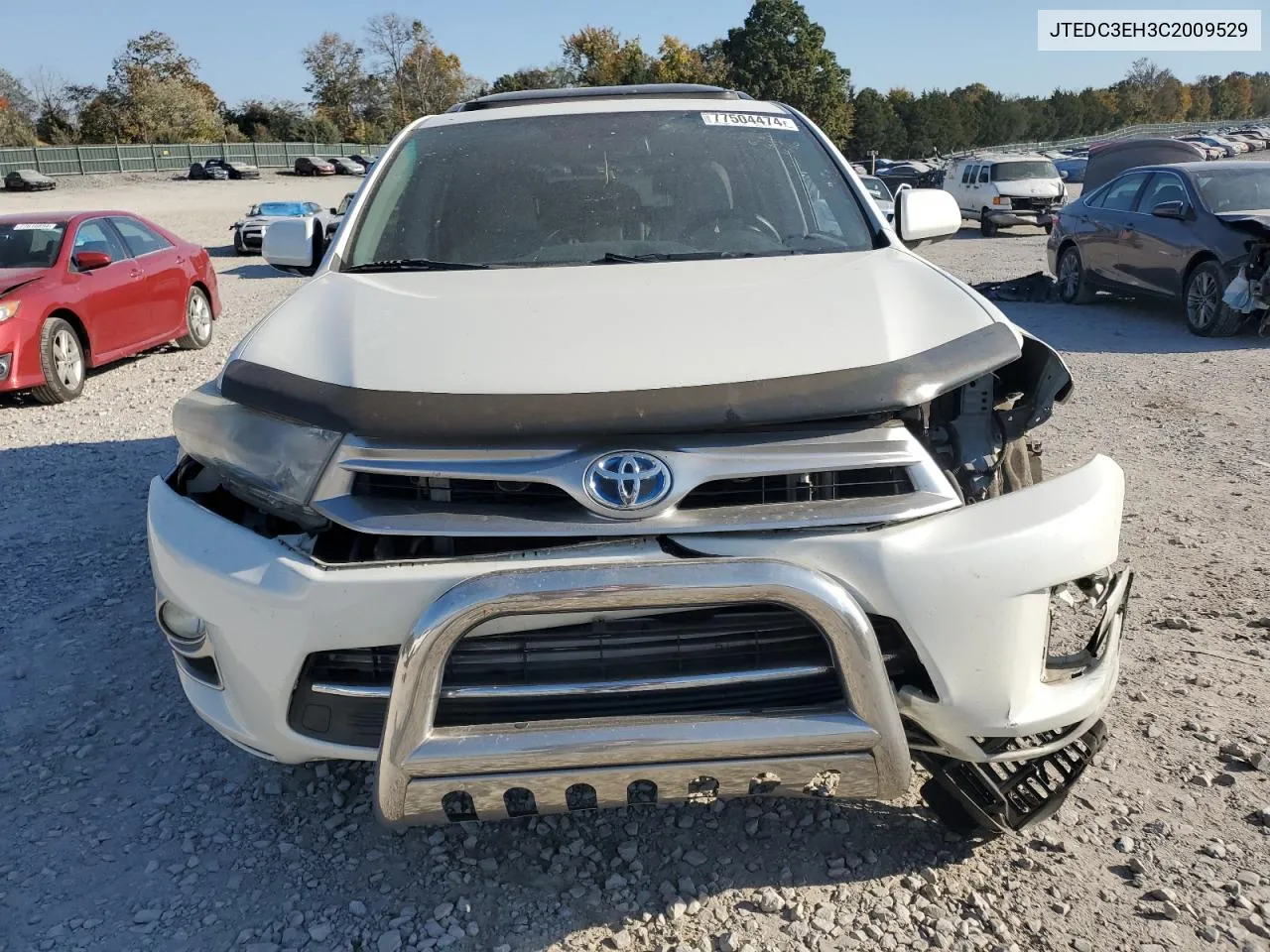 2012 Toyota Highlander Hybrid Limited VIN: JTEDC3EH3C2009529 Lot: 77504474