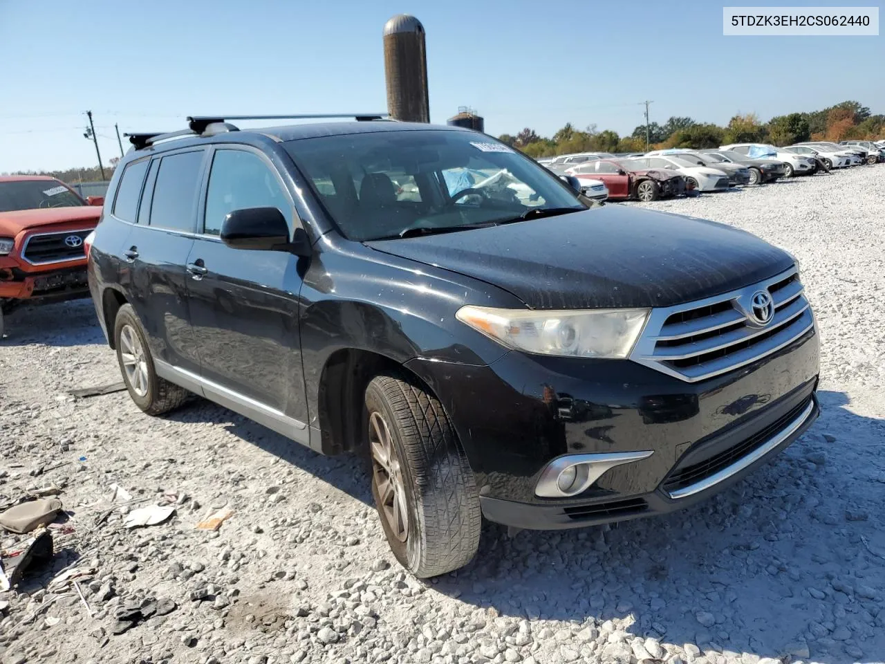 2012 Toyota Highlander Base VIN: 5TDZK3EH2CS062440 Lot: 77564734