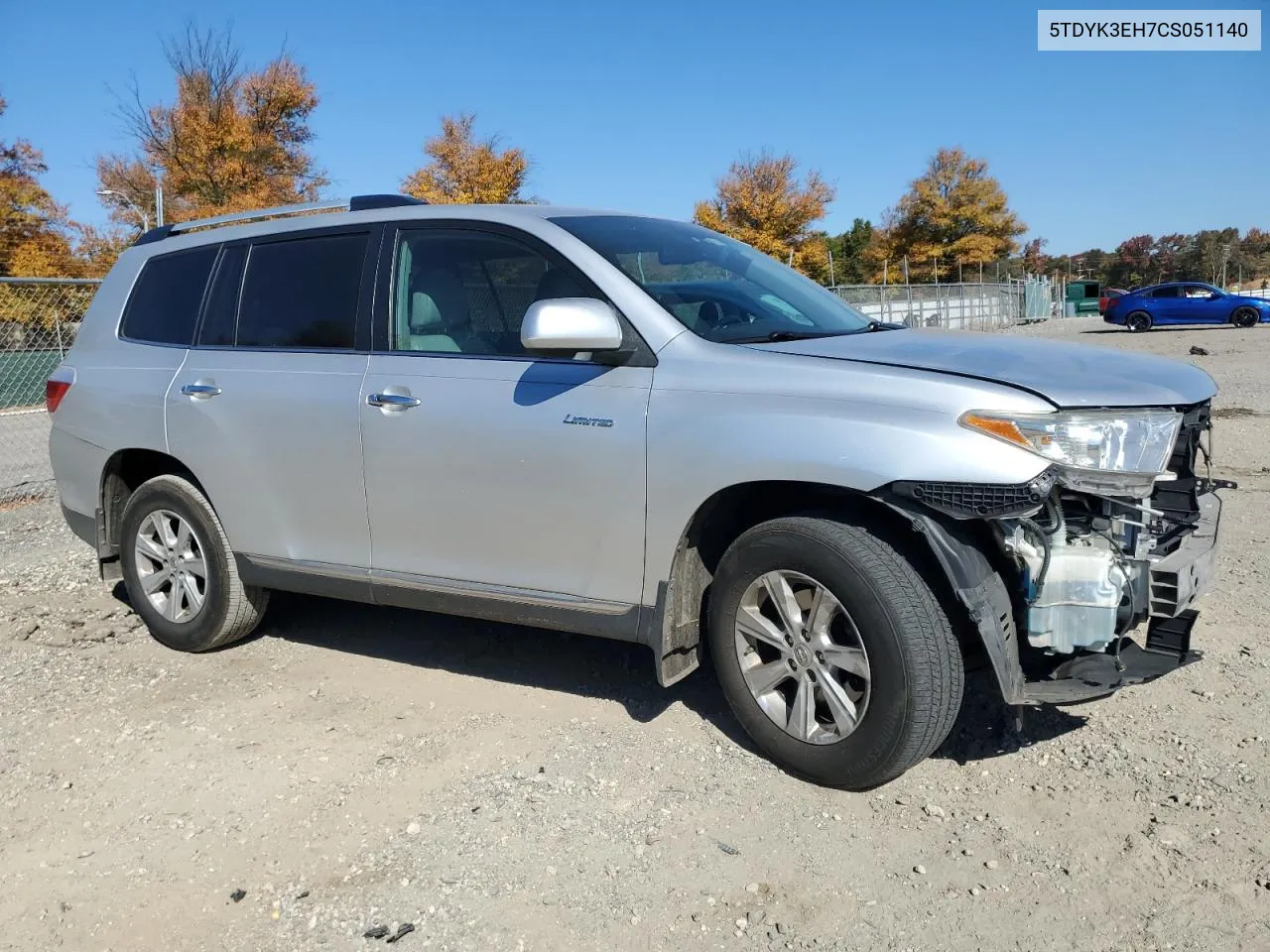 2012 Toyota Highlander Limited VIN: 5TDYK3EH7CS051140 Lot: 77660904