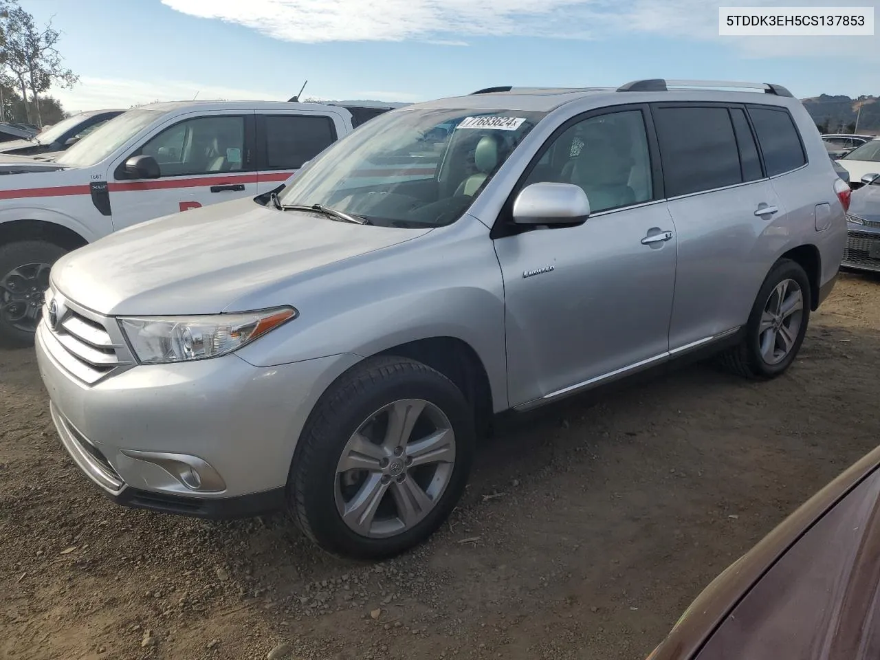 2012 Toyota Highlander Limited VIN: 5TDDK3EH5CS137853 Lot: 77683624