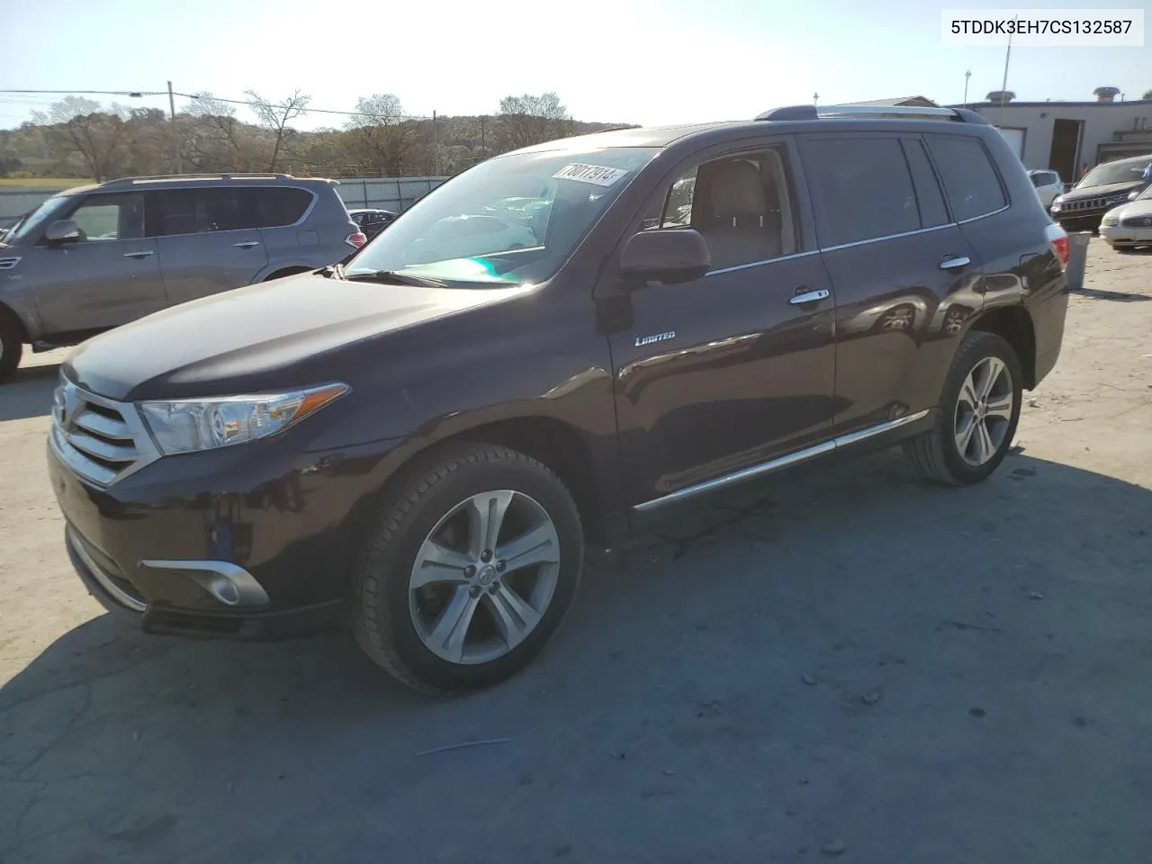 2012 Toyota Highlander Limited VIN: 5TDDK3EH7CS132587 Lot: 78017914