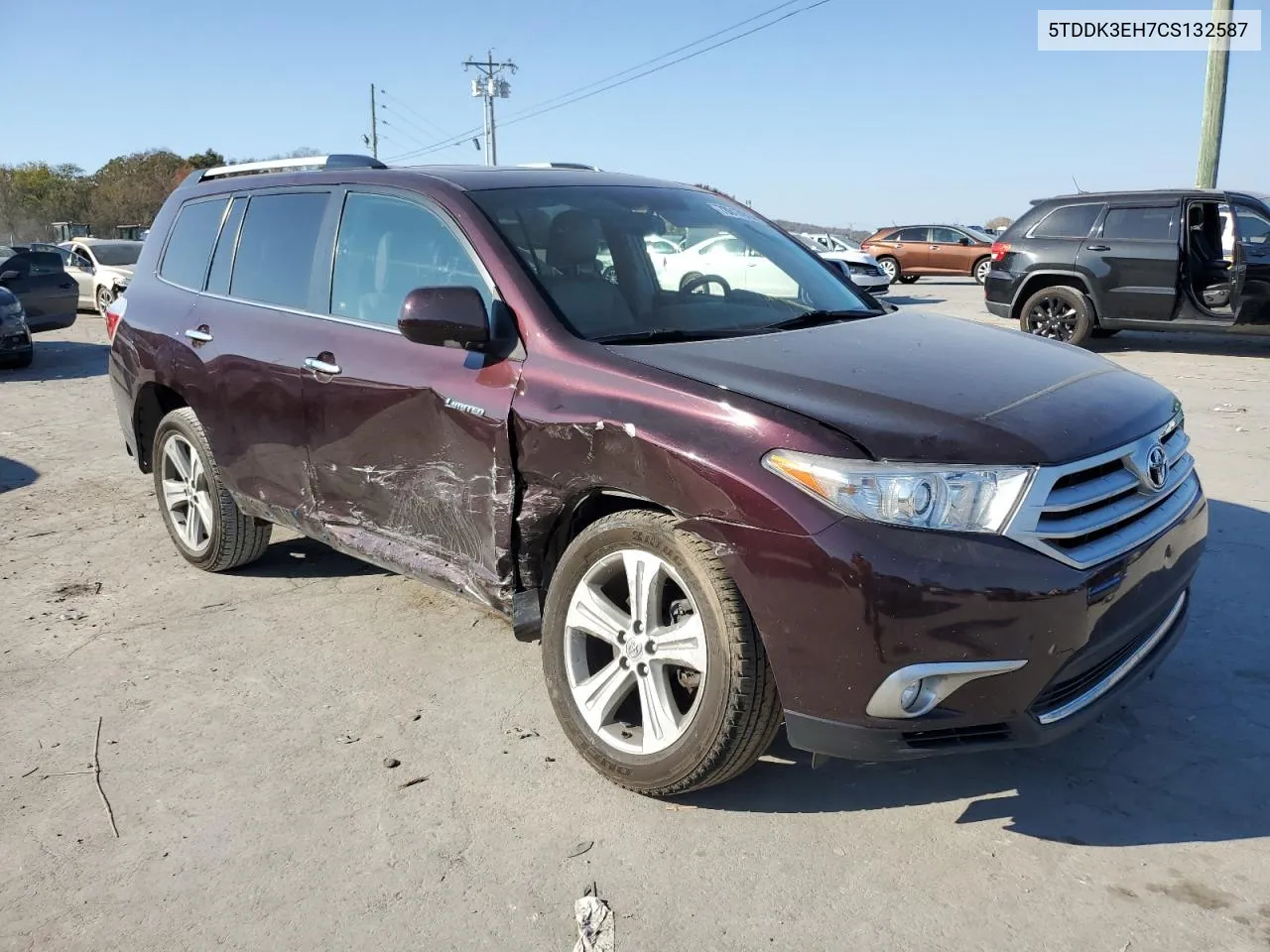 2012 Toyota Highlander Limited VIN: 5TDDK3EH7CS132587 Lot: 78017914