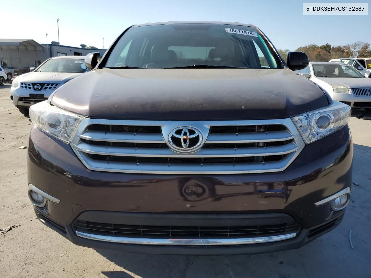 2012 Toyota Highlander Limited VIN: 5TDDK3EH7CS132587 Lot: 78017914