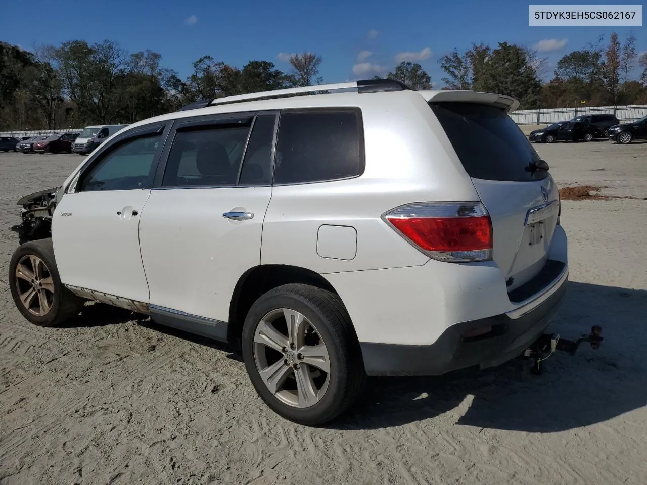 2012 Toyota Highlander Limited VIN: 5TDYK3EH5CS062167 Lot: 78165004