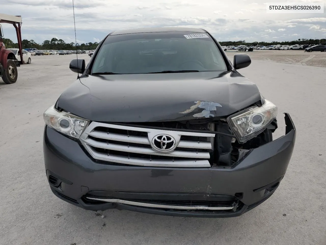 2012 Toyota Highlander Base VIN: 5TDZA3EH5CS026390 Lot: 78182334