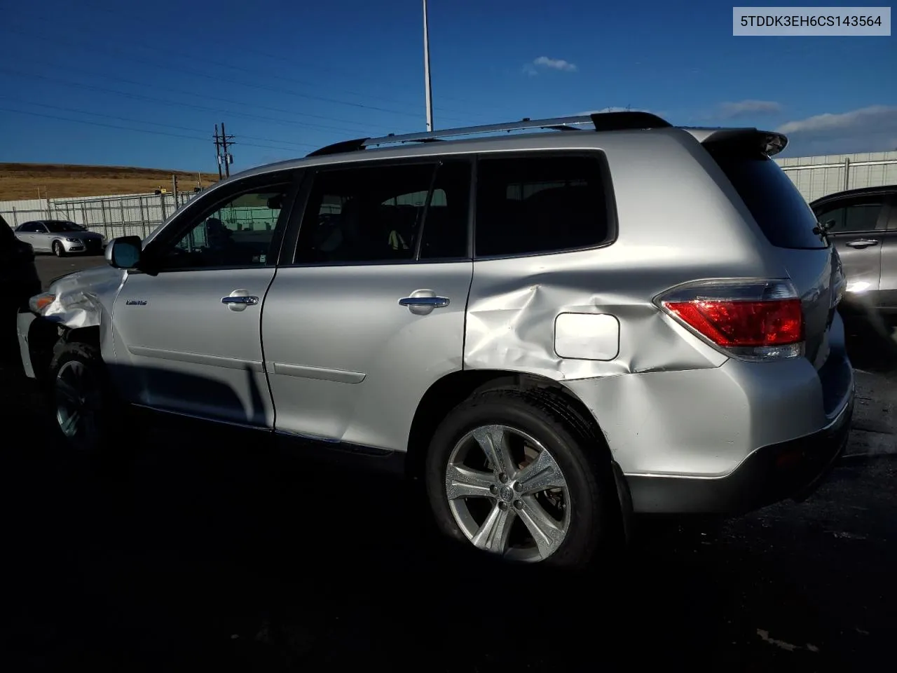 2012 Toyota Highlander Limited VIN: 5TDDK3EH6CS143564 Lot: 78408484