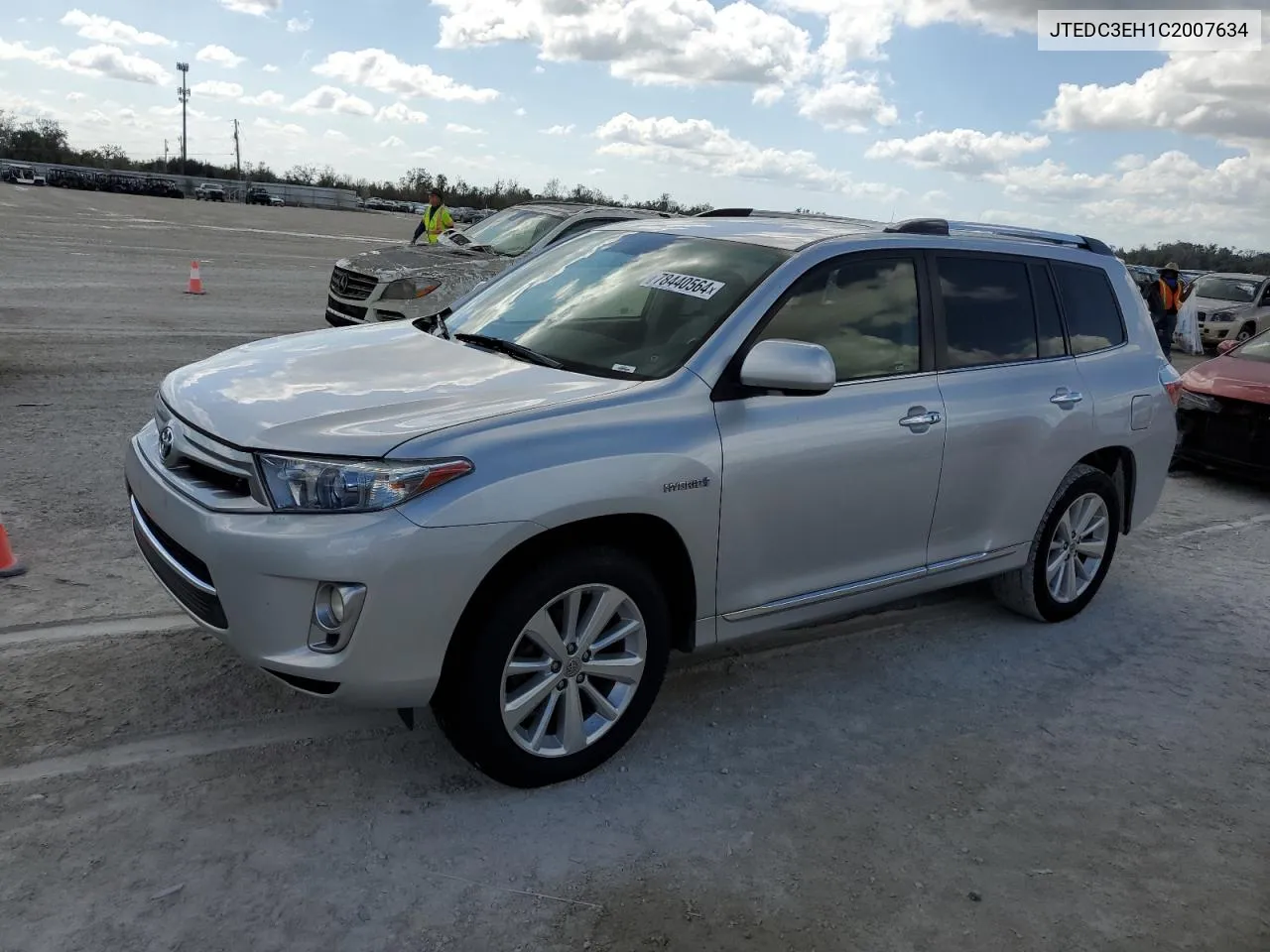 2012 Toyota Highlander Hybrid Limited VIN: JTEDC3EH1C2007634 Lot: 78440564