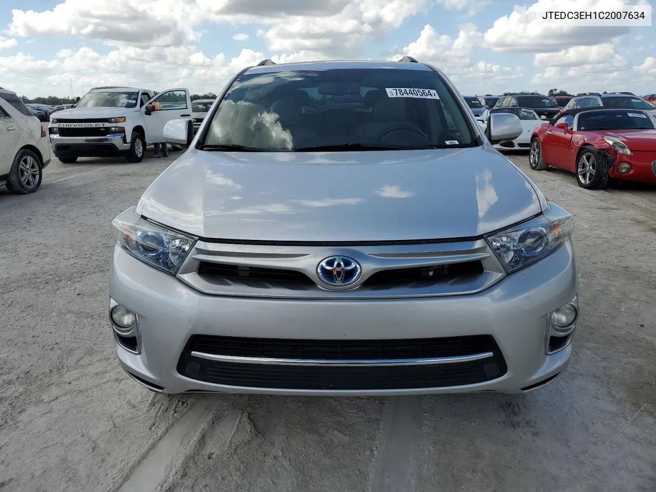 2012 Toyota Highlander Hybrid Limited VIN: JTEDC3EH1C2007634 Lot: 78440564