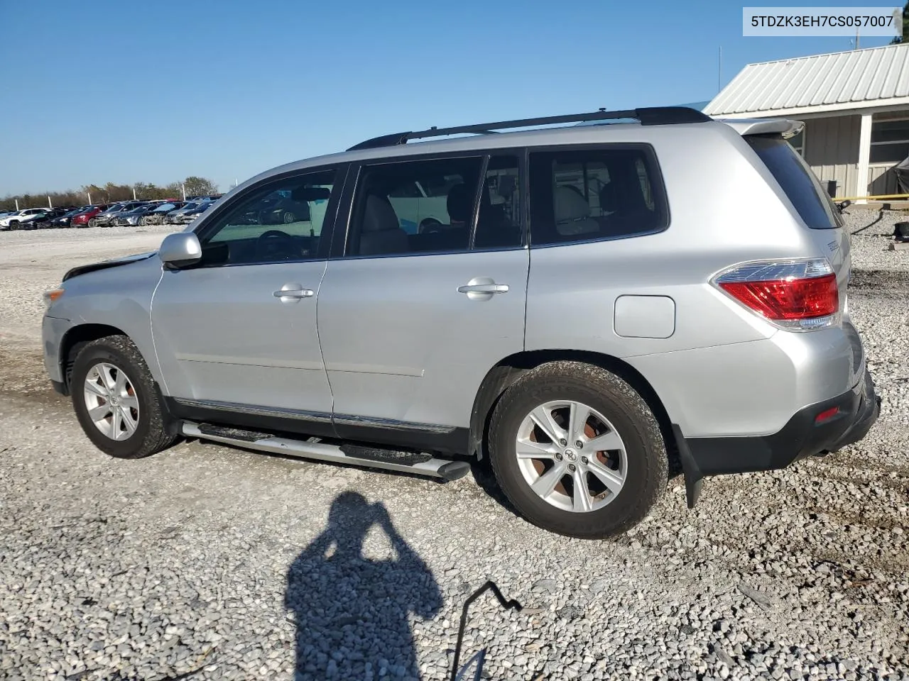 2012 Toyota Highlander Base VIN: 5TDZK3EH7CS057007 Lot: 78615634