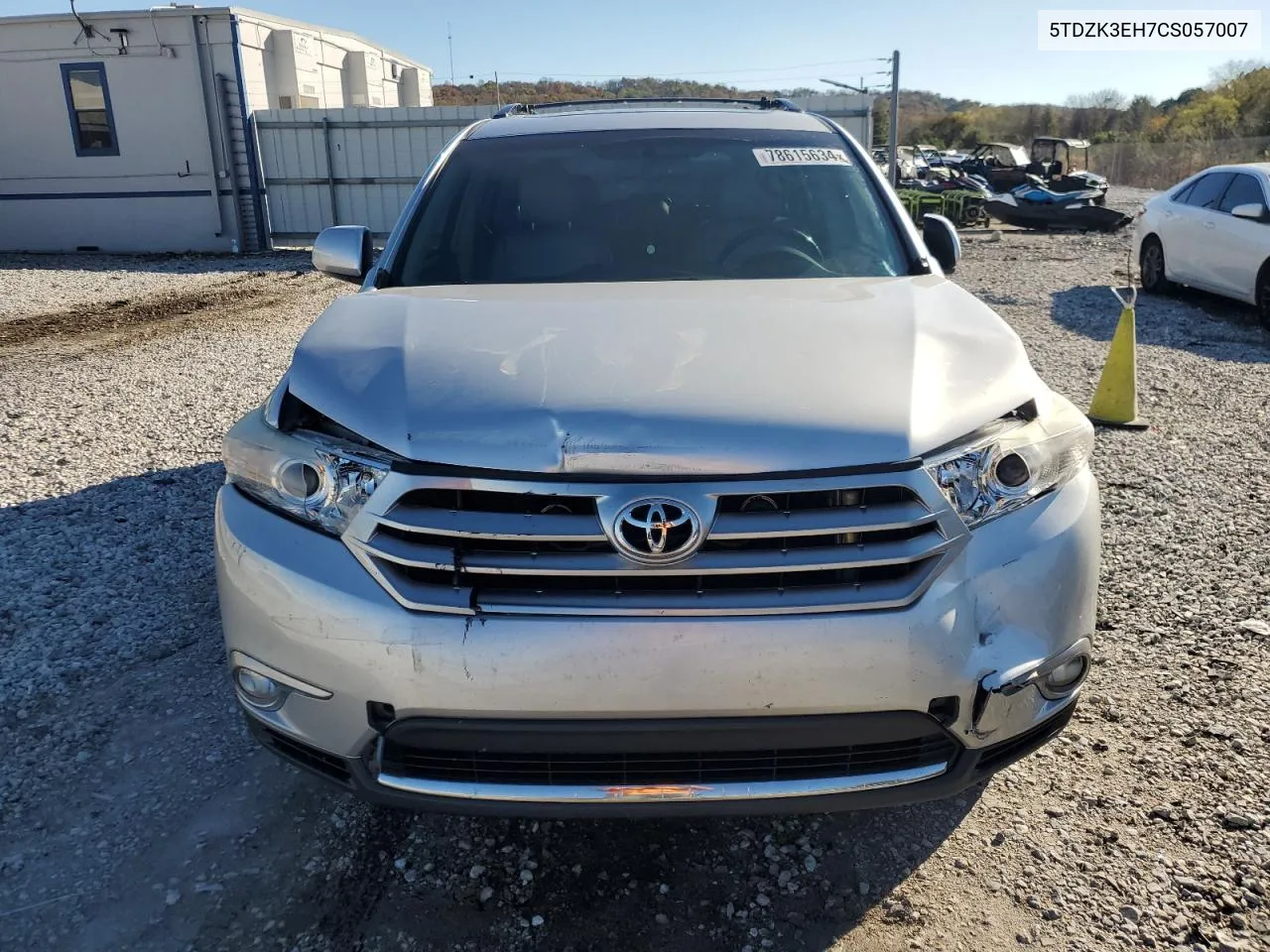 2012 Toyota Highlander Base VIN: 5TDZK3EH7CS057007 Lot: 78615634