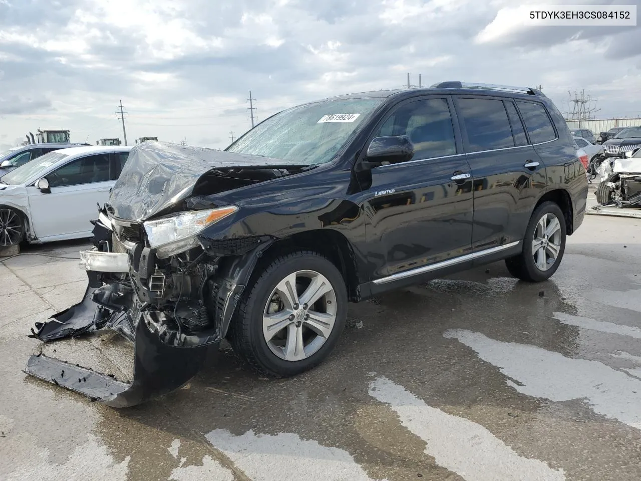 2012 Toyota Highlander Limited VIN: 5TDYK3EH3CS084152 Lot: 78619924