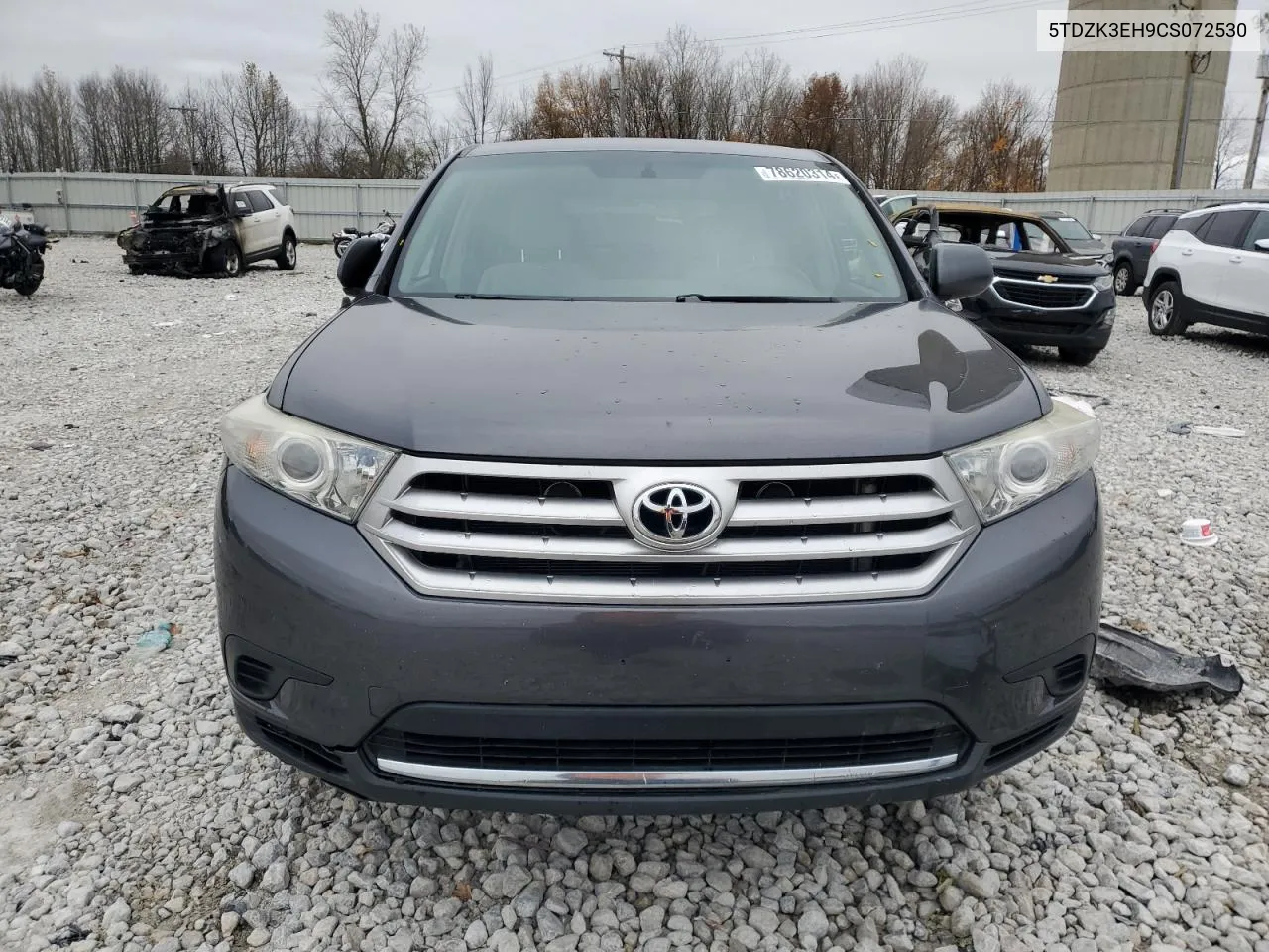 2012 Toyota Highlander Base VIN: 5TDZK3EH9CS072530 Lot: 78620314