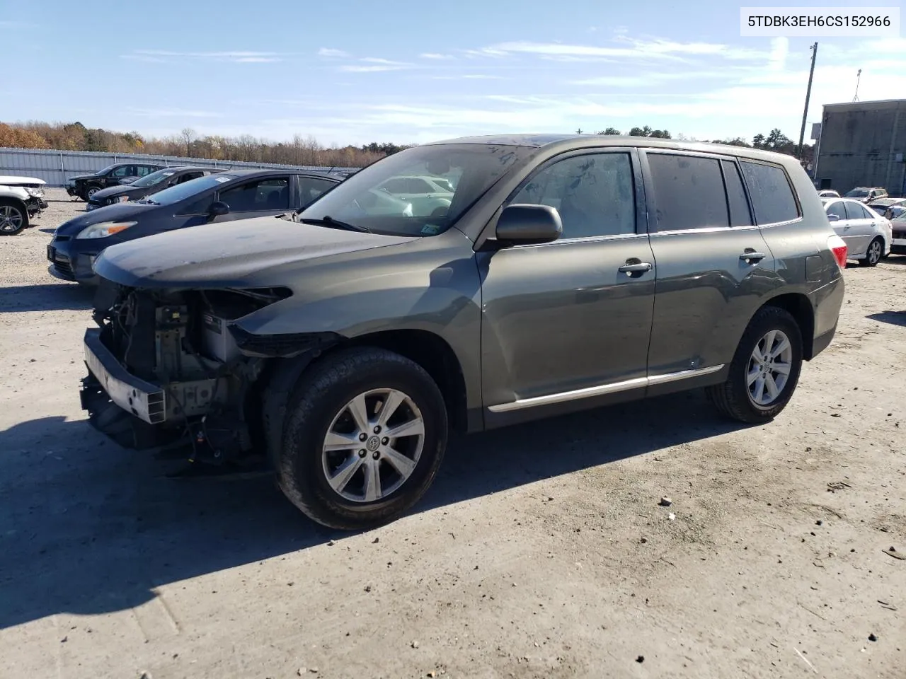 2012 Toyota Highlander Base VIN: 5TDBK3EH6CS152966 Lot: 78811554