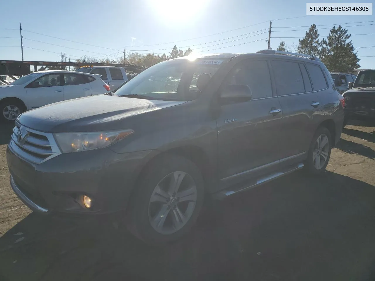 2012 Toyota Highlander Limited VIN: 5TDDK3EH8CS146305 Lot: 78874264