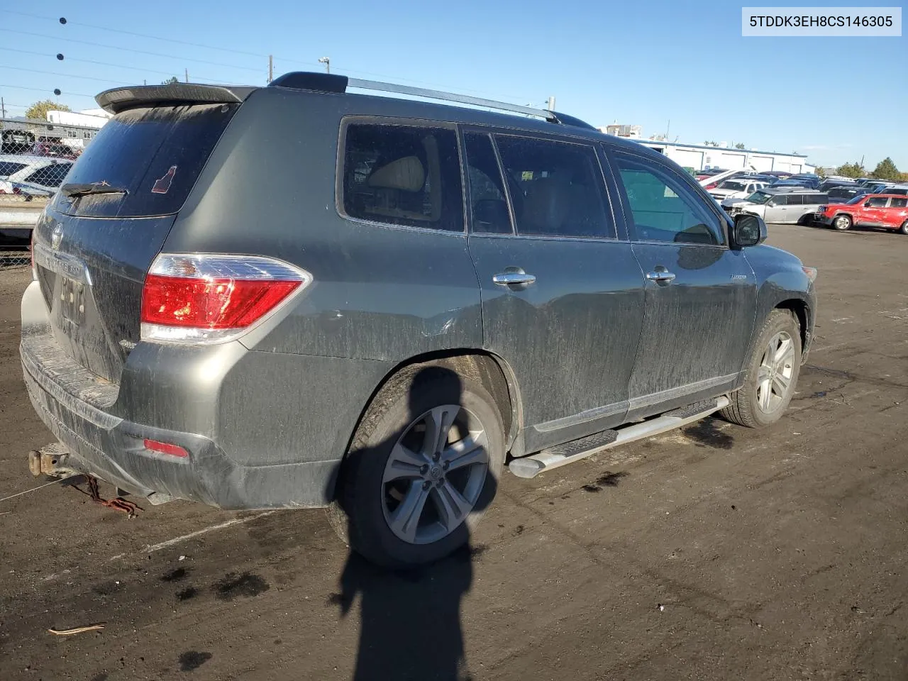 2012 Toyota Highlander Limited VIN: 5TDDK3EH8CS146305 Lot: 78874264