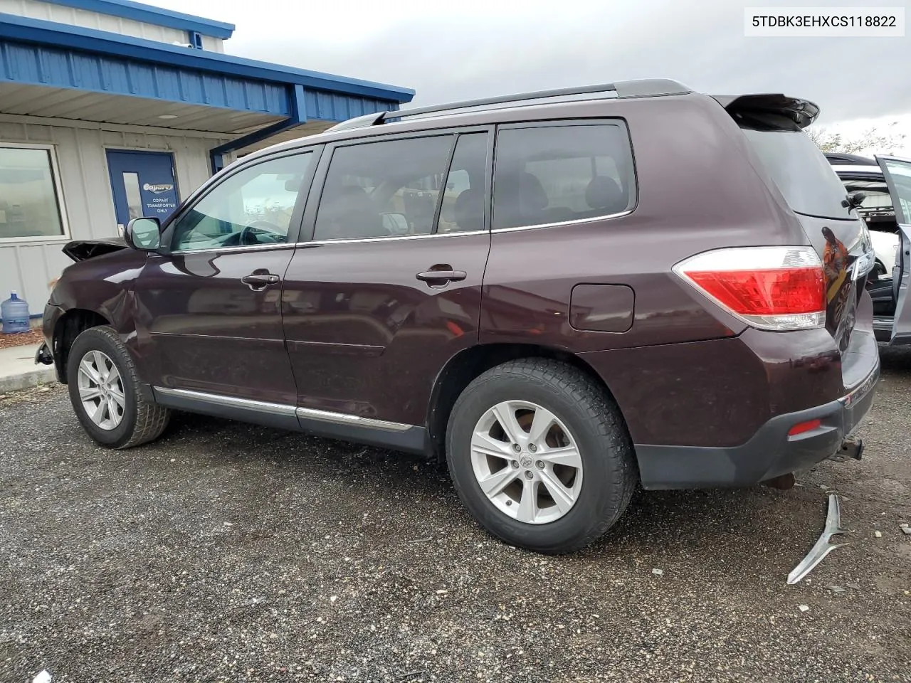 2012 Toyota Highlander Base VIN: 5TDBK3EHXCS118822 Lot: 78975734