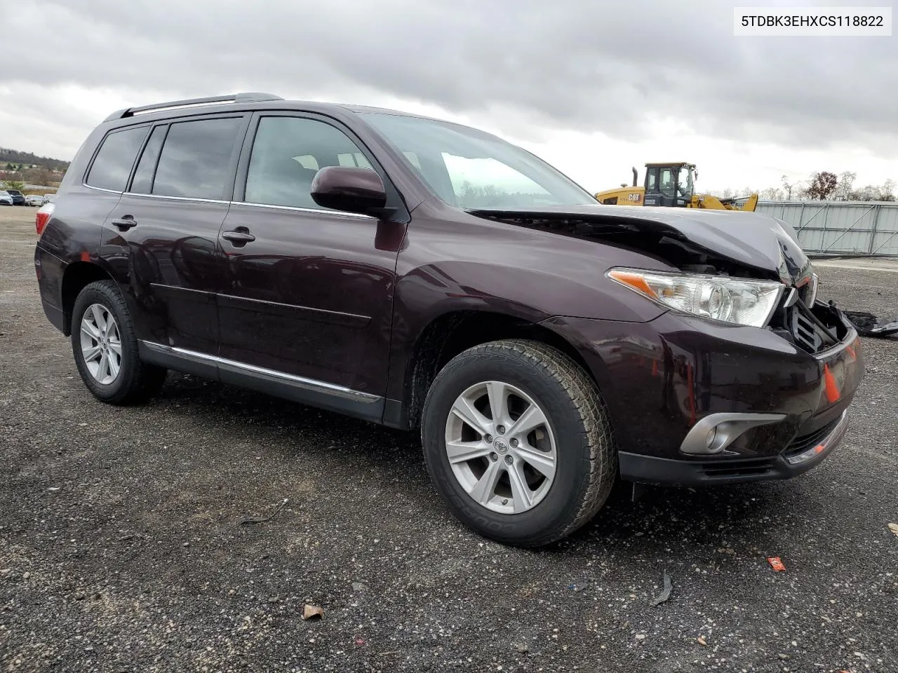 2012 Toyota Highlander Base VIN: 5TDBK3EHXCS118822 Lot: 78975734