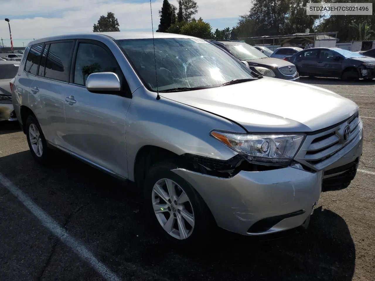 2012 Toyota Highlander Base VIN: 5TDZA3EH7CS021496 Lot: 79110004