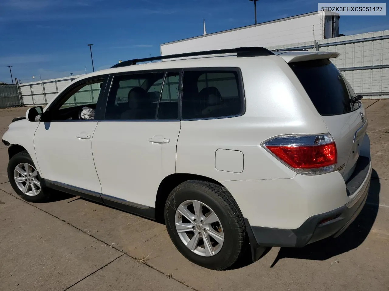 2012 Toyota Highlander Base VIN: 5TDZK3EHXCS051427 Lot: 79552334