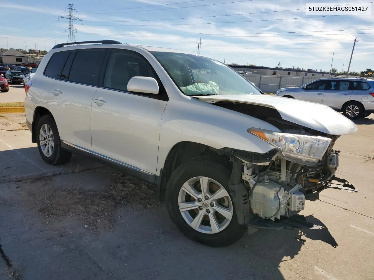 2012 Toyota Highlander Base VIN: 5TDZK3EHXCS051427 Lot: 79552334