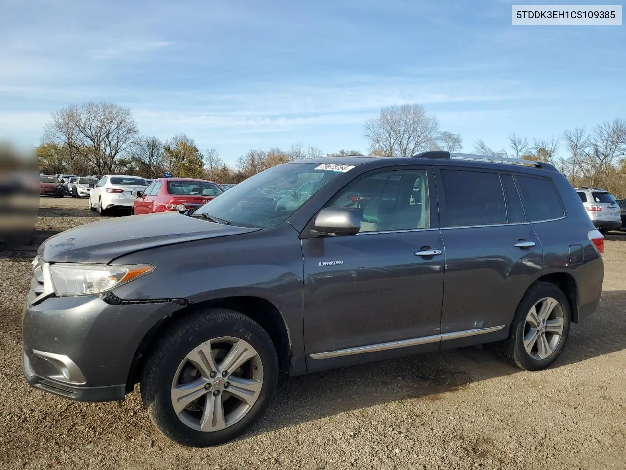 2012 Toyota Highlander Limited VIN: 5TDDK3EH1CS109385 Lot: 79675754