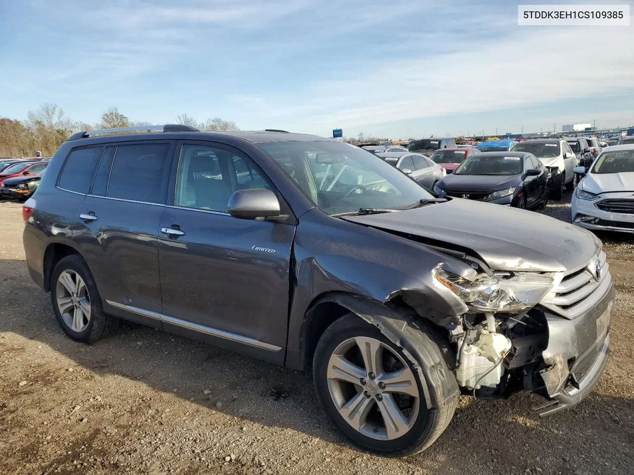 2012 Toyota Highlander Limited VIN: 5TDDK3EH1CS109385 Lot: 79675754