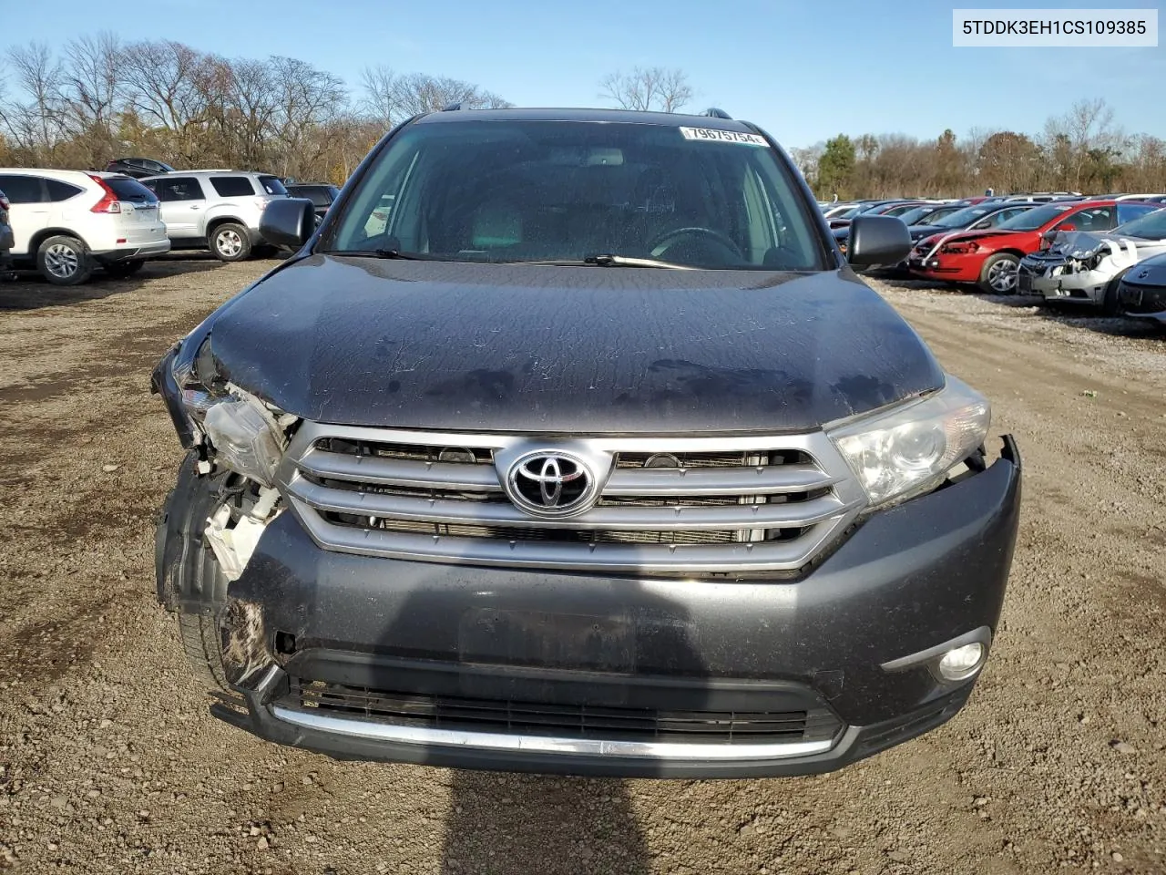 2012 Toyota Highlander Limited VIN: 5TDDK3EH1CS109385 Lot: 79675754