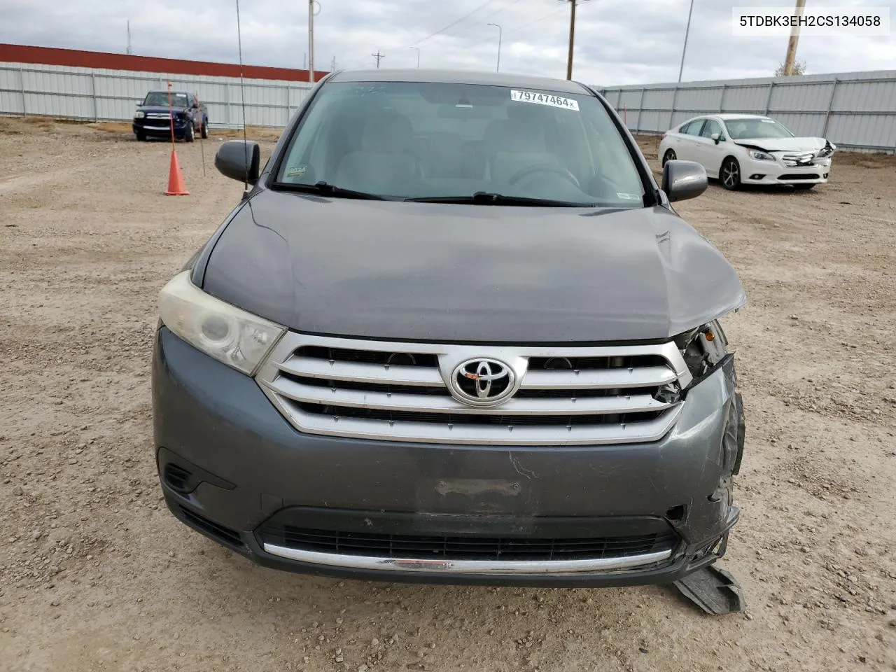 2012 Toyota Highlander Base VIN: 5TDBK3EH2CS134058 Lot: 79747464