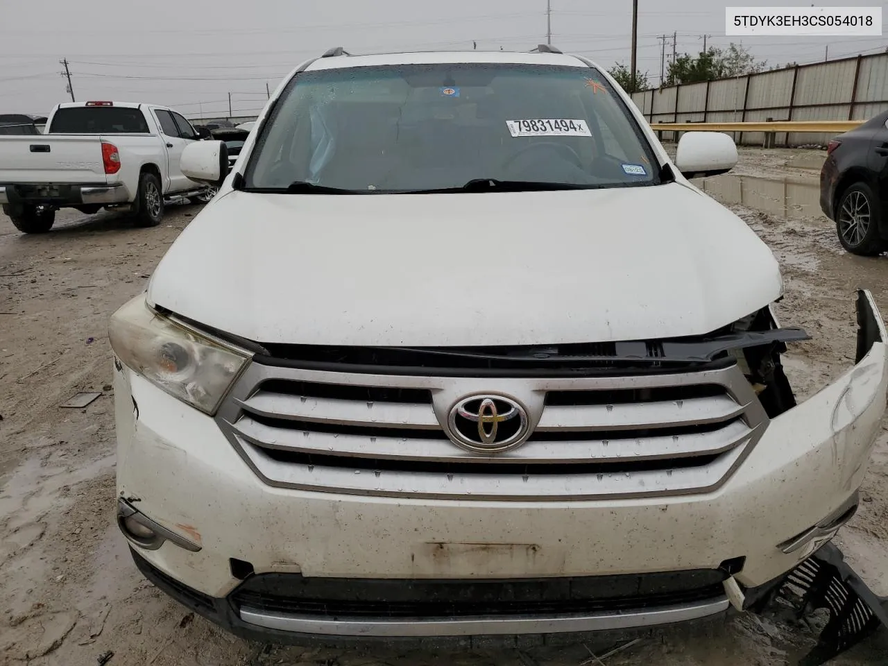 2012 Toyota Highlander Limited VIN: 5TDYK3EH3CS054018 Lot: 79831494