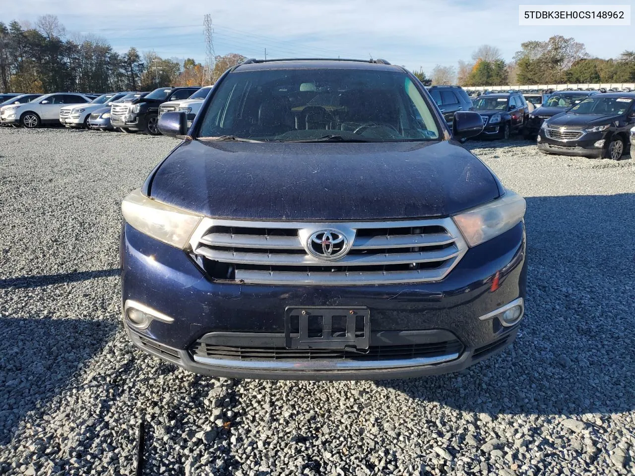 2012 Toyota Highlander Base VIN: 5TDBK3EH0CS148962 Lot: 79859224