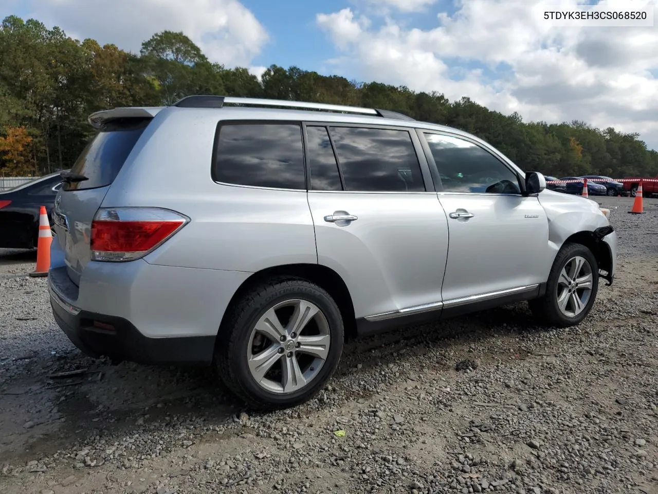 2012 Toyota Highlander Limited VIN: 5TDYK3EH3CS068520 Lot: 80004294