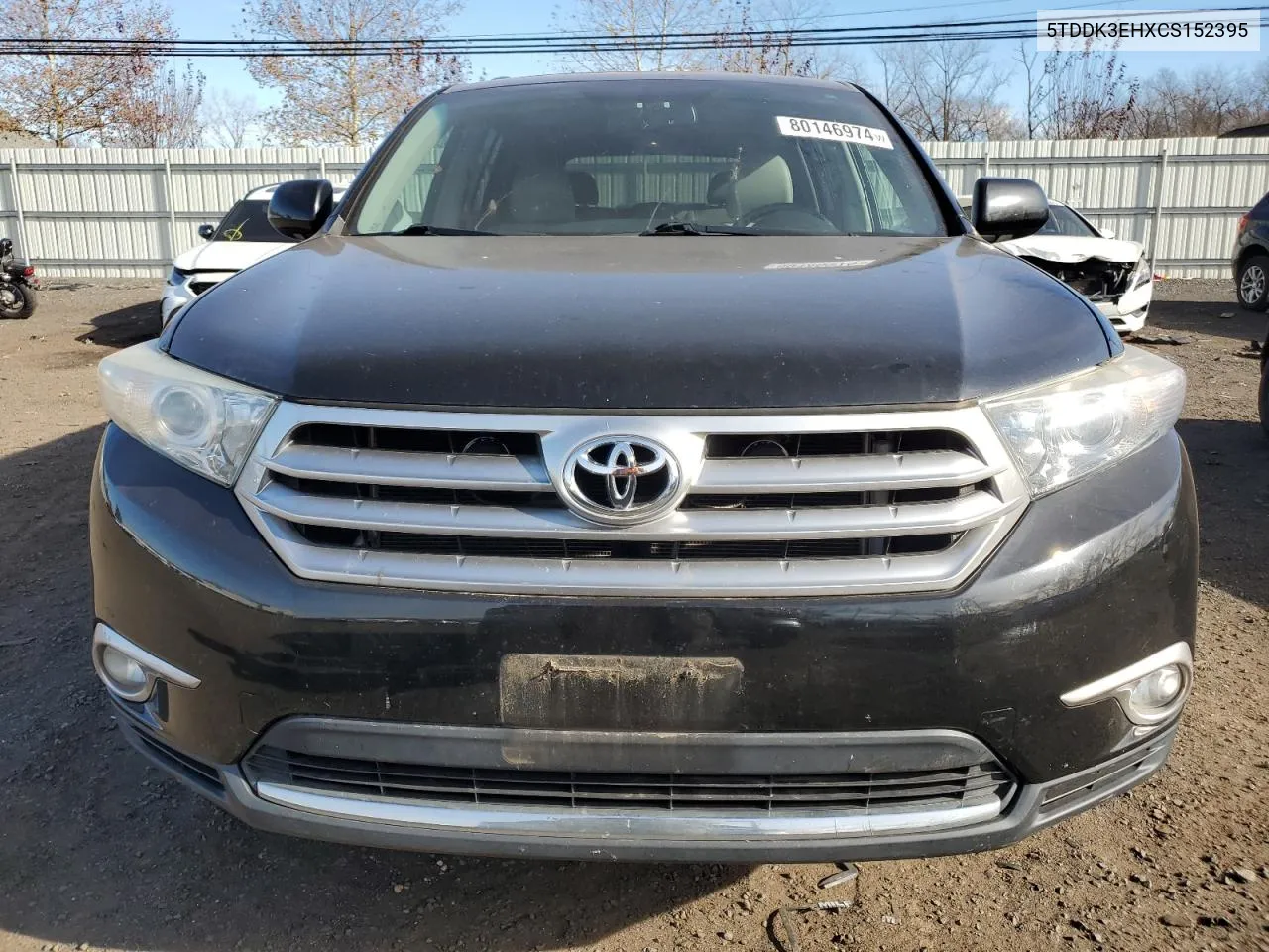 2012 Toyota Highlander Limited VIN: 5TDDK3EHXCS152395 Lot: 80146974