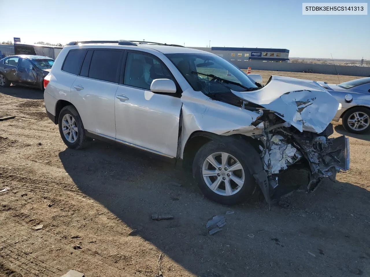 2012 Toyota Highlander Base VIN: 5TDBK3EH5CS141313 Lot: 80314474