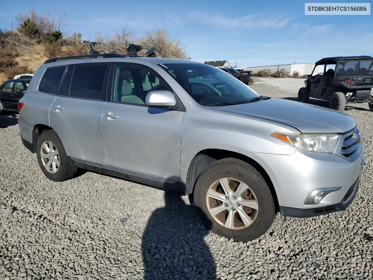 2012 Toyota Highlander Base VIN: 5TDBK3EH7CS156086 Lot: 80551944