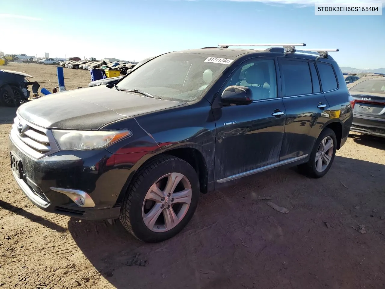 2012 Toyota Highlander Limited VIN: 5TDDK3EH6CS165404 Lot: 81711744