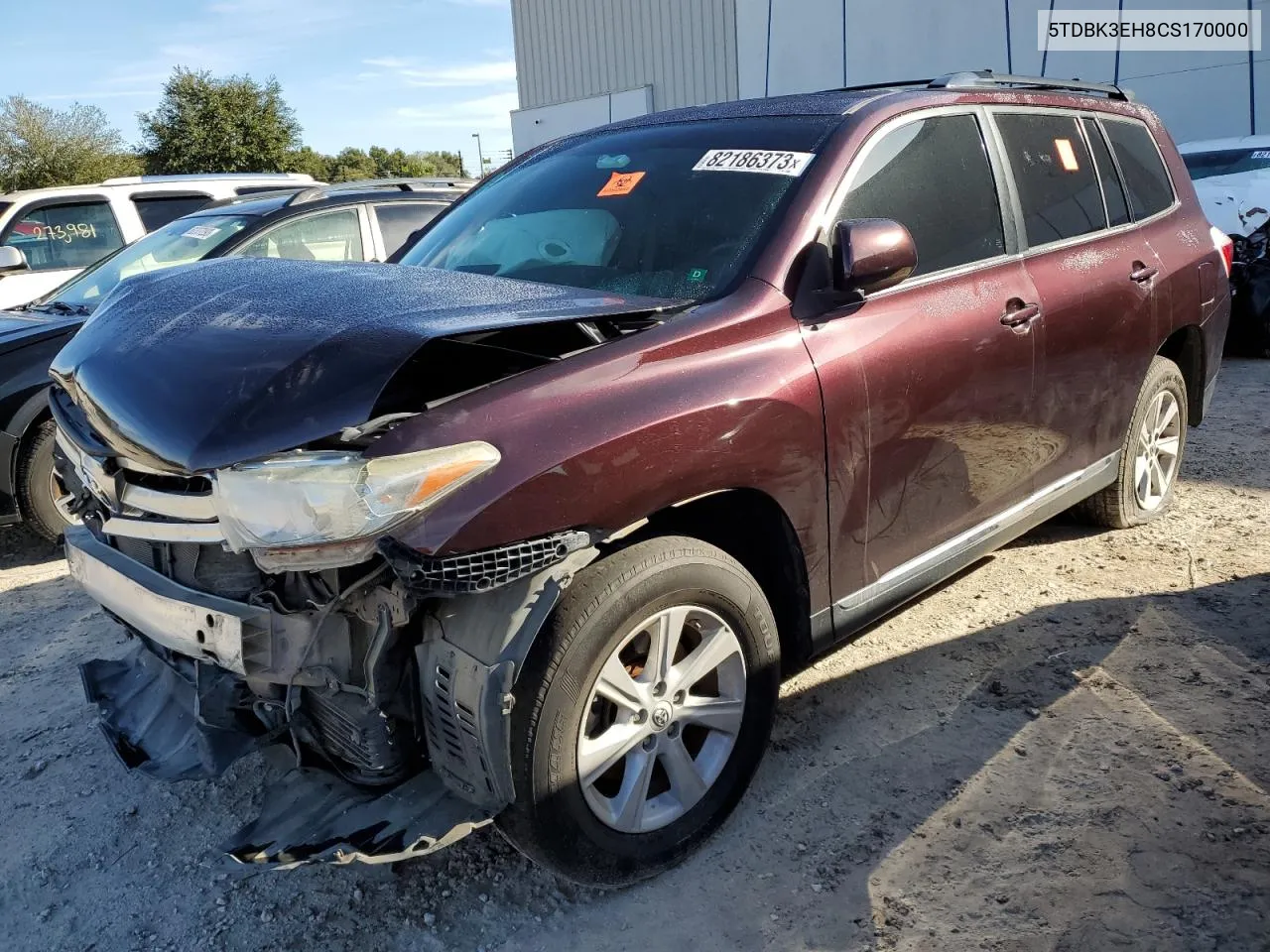 5TDBK3EH8CS170000 2012 Toyota Highlander Base